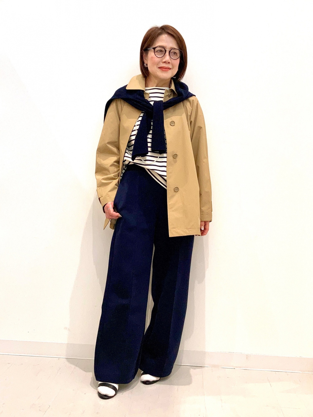 スウェットストレートパンツ、ミラノリブフルジップカーディガン」の