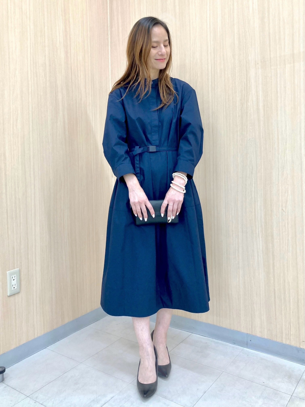 Check styling ideas for「Cotton Volume Sleeve Dress」| UNIQLO TH