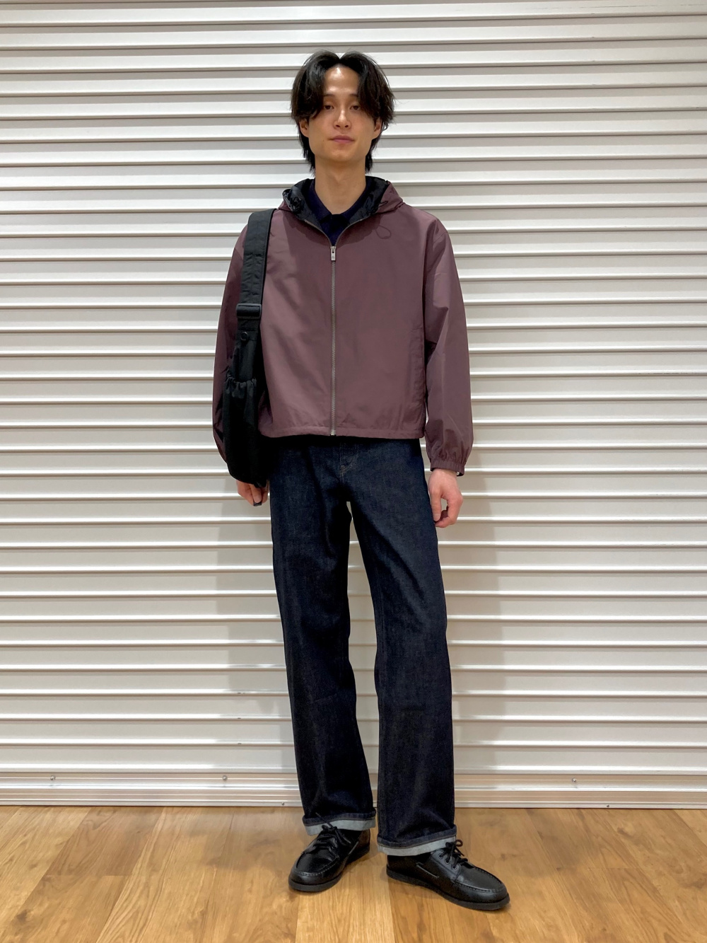 プレミアムリネンシャツジャケット、ストレートジーンズ/セルビッジ