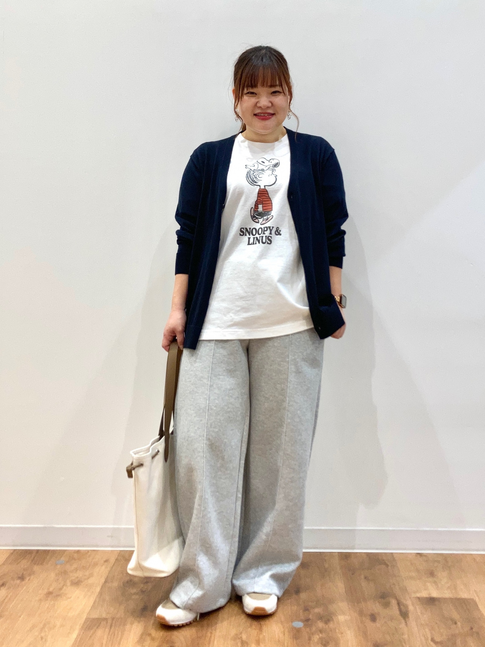 スウェットストレートパンツ、ミラノリブフルジップカーディガン」の