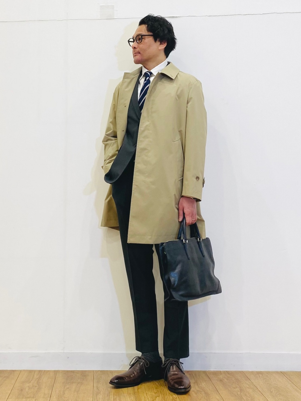ユニクロ 完売品 ブラッシュドジャージージャケット ヘリンボーン Mサイズ クルーネックTシャツ、ブラッシュドジャージージャケット/ヘリンボーン