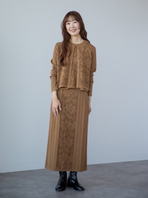 COMPTOIR DES COTONNIERS コットンクロシェロングスカート COMPTOIR DES COTONNIERS コットンクロシェロングスカート - メルカリ