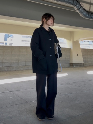 ユニクロ公式 | ウールブレンドオーバーサイズシャツジャケット