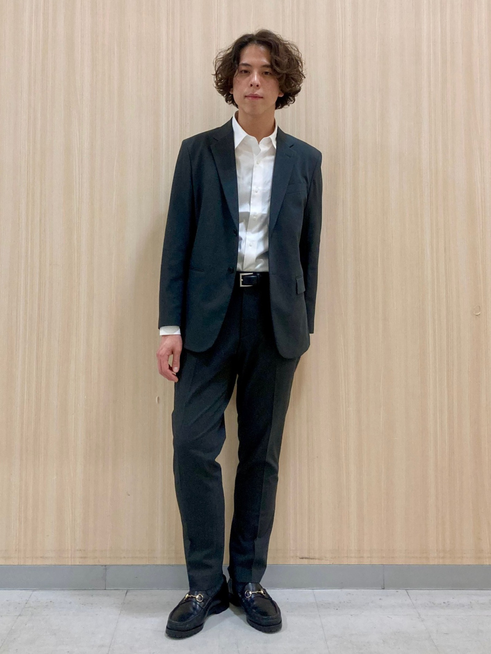 感動ジャケット、スーパーノンアイロンスリムシャツ/レギュラー襟」の