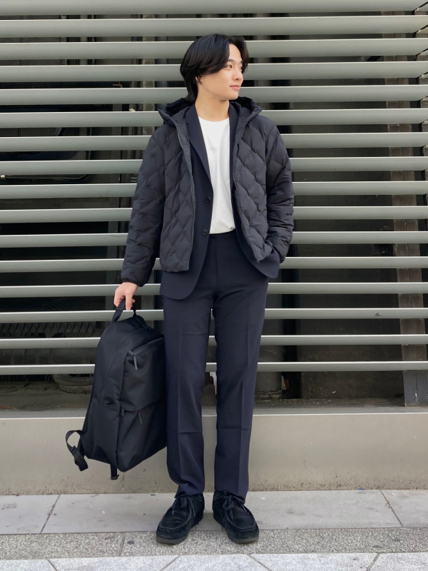スーピマコットンクルーネックTシャツのコーディネート・着用イメージ