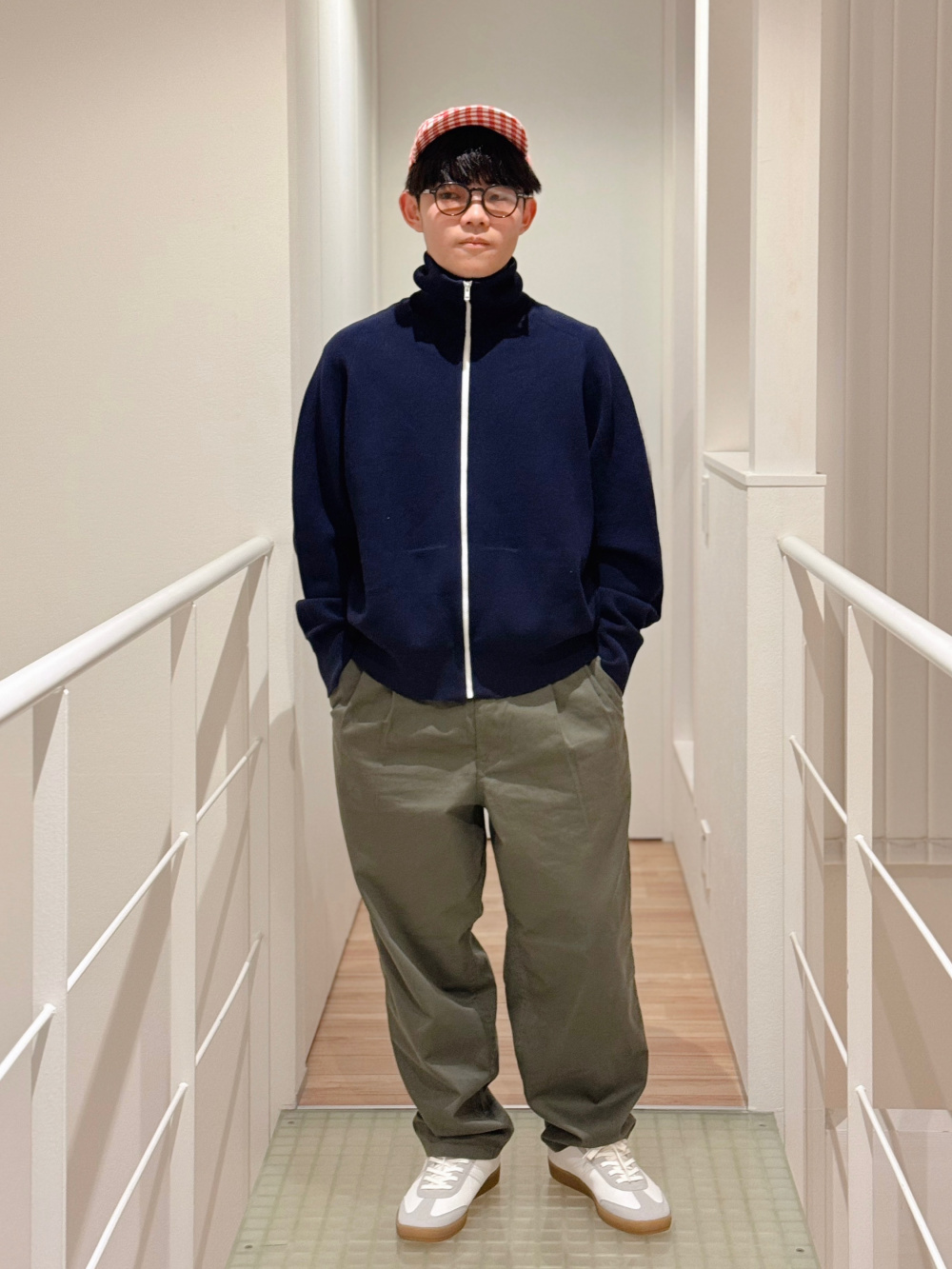 【新品】ミラノリブフルジップカーディガン UNIQLOC ネイビー XXL UNIQLO - ユニクロC ミラノリブフルジップカーディガン ネイビー XXLの