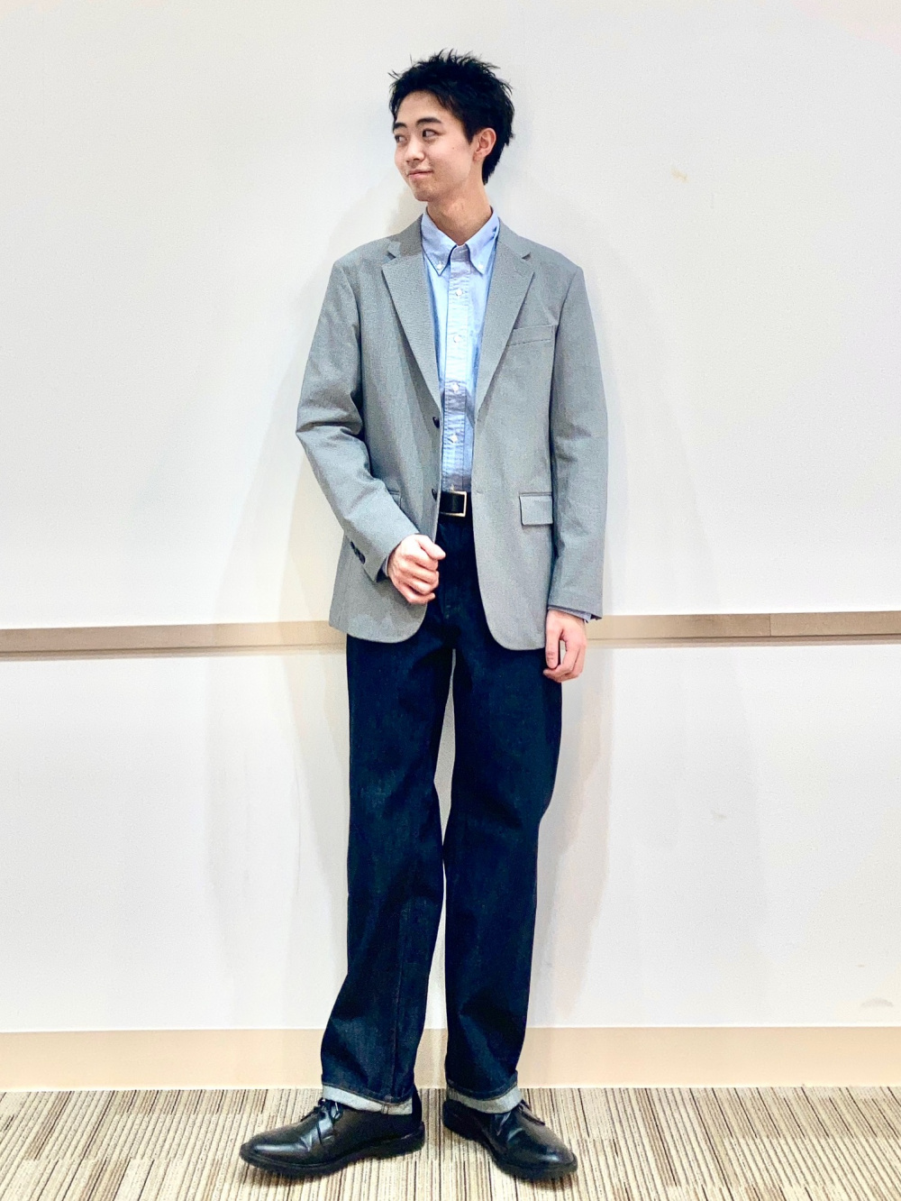 感動ジャケット/チドリ、感動パンツ/チドリ」の着用コーディネート