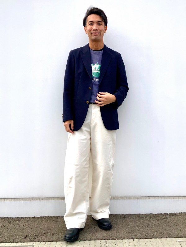 ワッフルヘンリーネックTシャツ/長袖、ミラノリブシャツカーディガンの