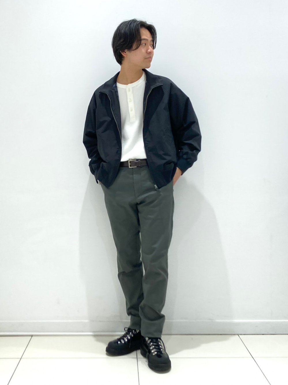 クルーネックTシャツ、ストレッチウールスリムジャケット/カスタム