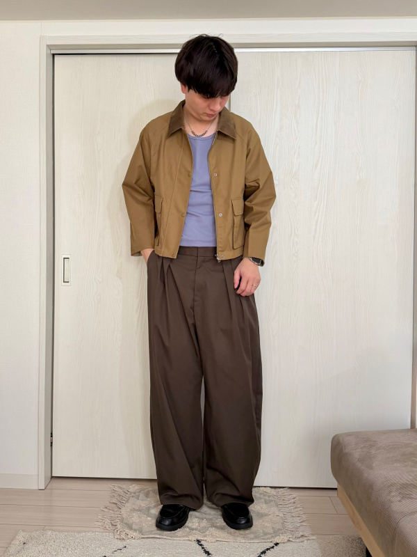 リラックスフィットジャケット、タンクトップのコーディネート・着用