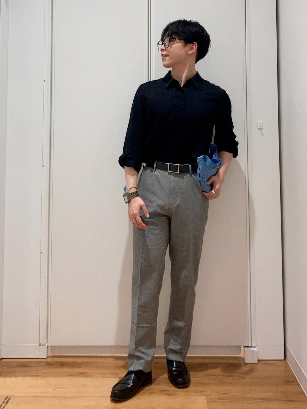 テーラードジャケット セットアップ可能、感動パンツ/チドリ」の着用