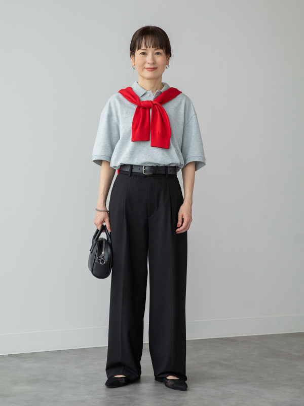タックワイドパンツ（レディース）の着用コーディネート一覧| ユニクロ公式