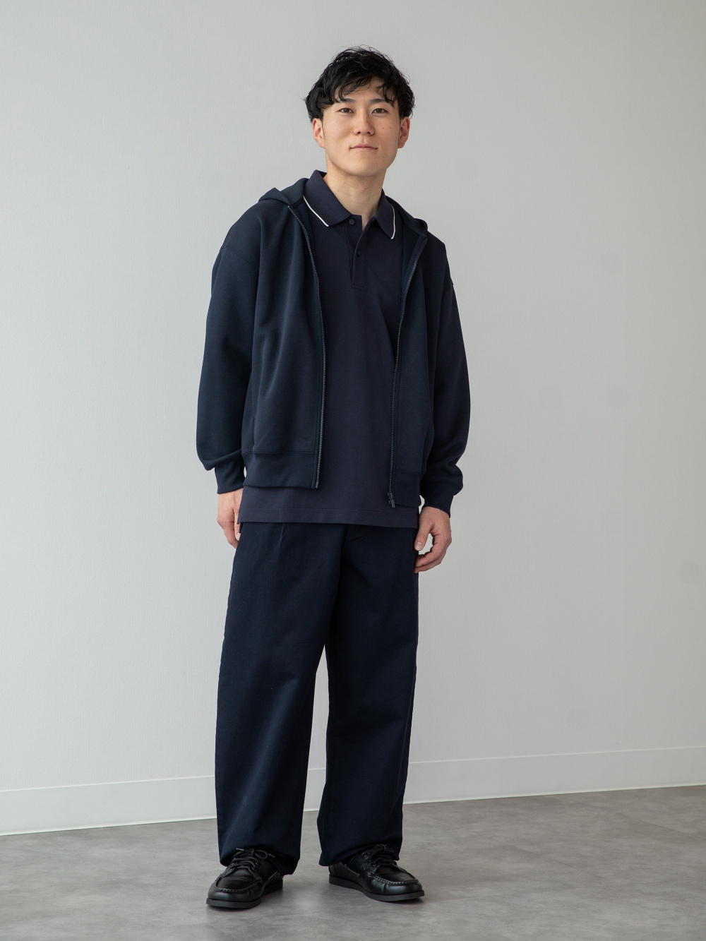 ミラノリブフルジップカーディガン ユニクロC ネイビー XXL ユニクロC ミラノリブフルジップカーディガン ネイビー XXL｜Yahoo