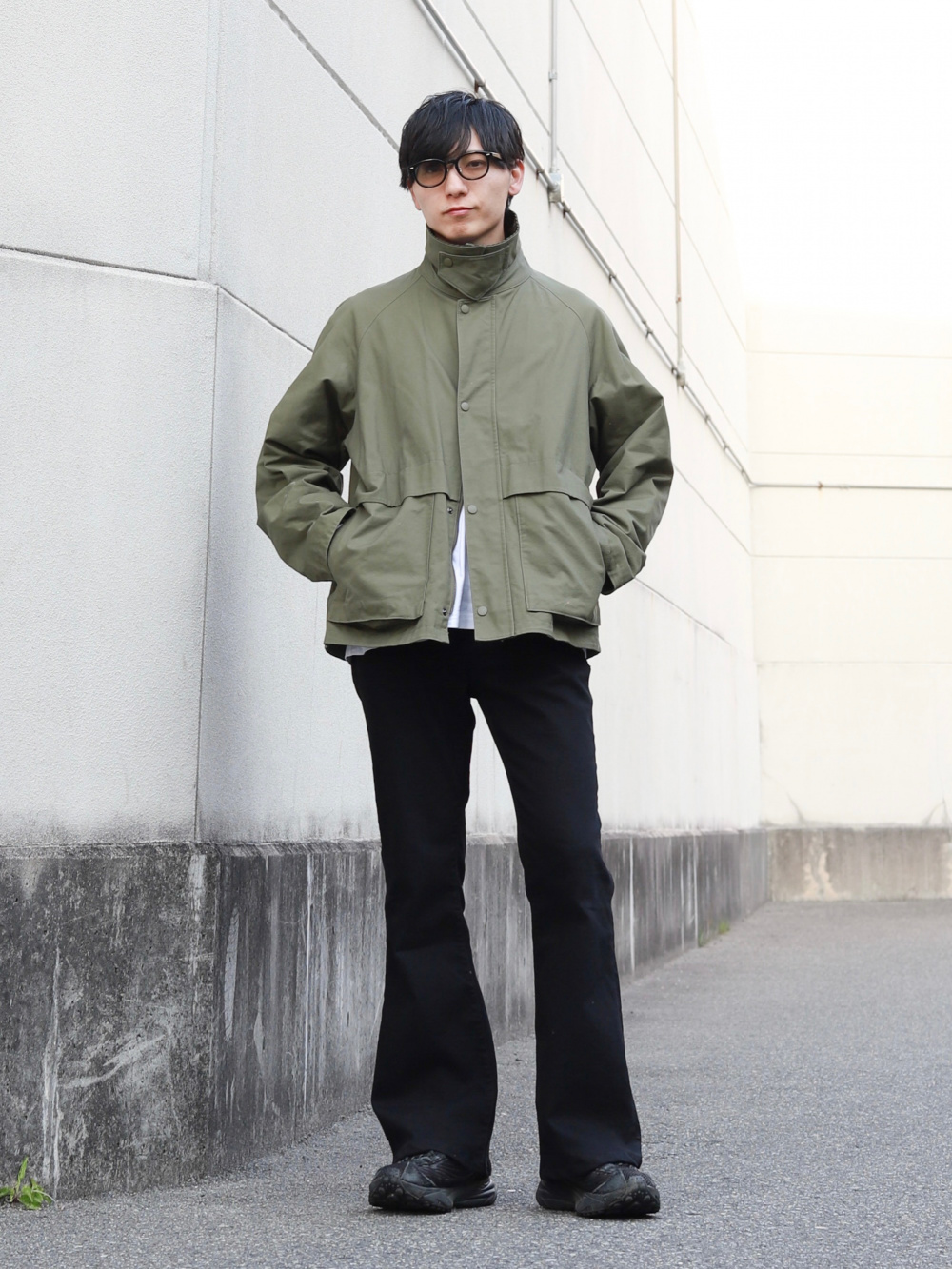ユーティリティショートブルゾン、フランネルシャツ/ボタンダウン」の