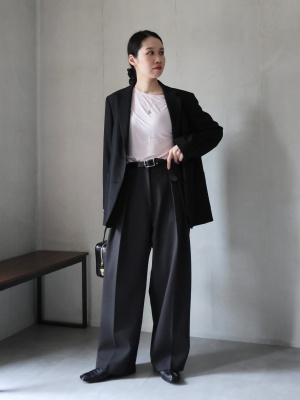 限定値下げ！UNIQLO C オーバーサイズジャケット+　ブラック ユニクロ公式 | オーバーサイズジャケット(レディース)
