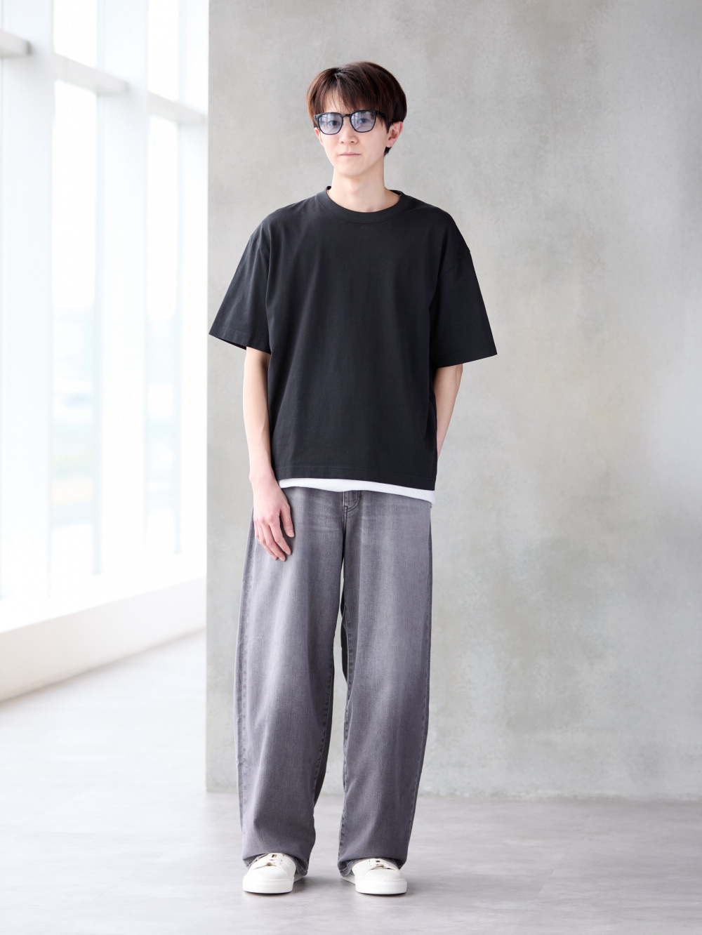 クルーネックTシャツ、ストレッチウールスリムジャケット/カスタム