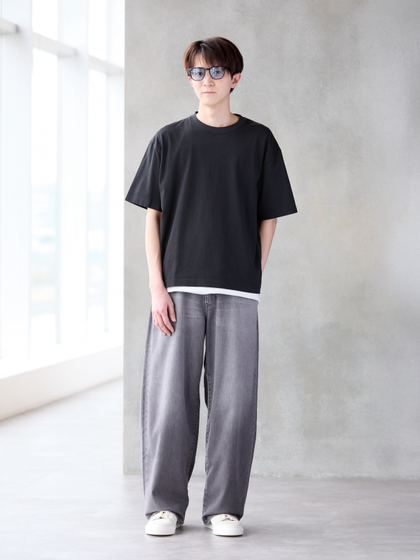 クルーネックTシャツ、ストレッチウールスリムジャケット/カスタム