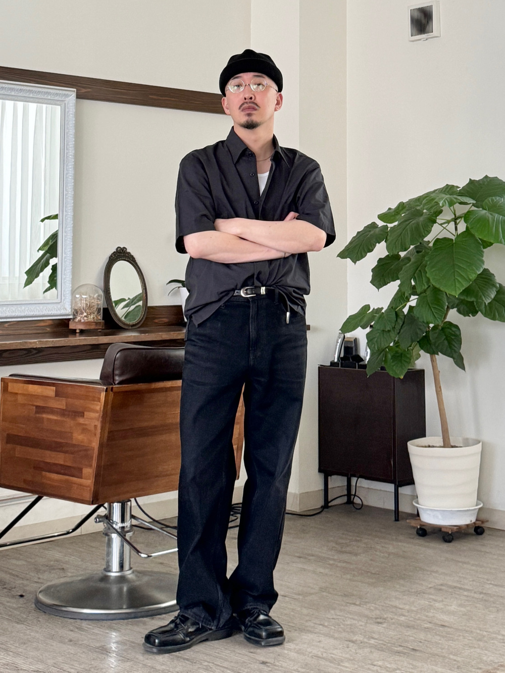 リラックスフィットジャケット、リラックスフィットジャケット」の着用
