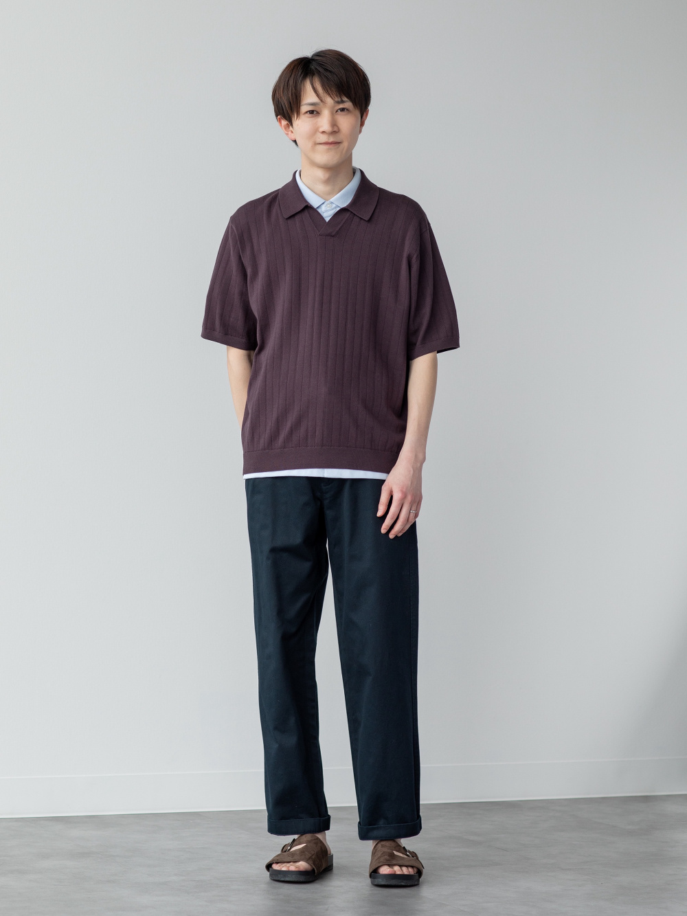 可機洗針織開領POLO衫 短袖 的穿搭靈感 UNIQLO台灣