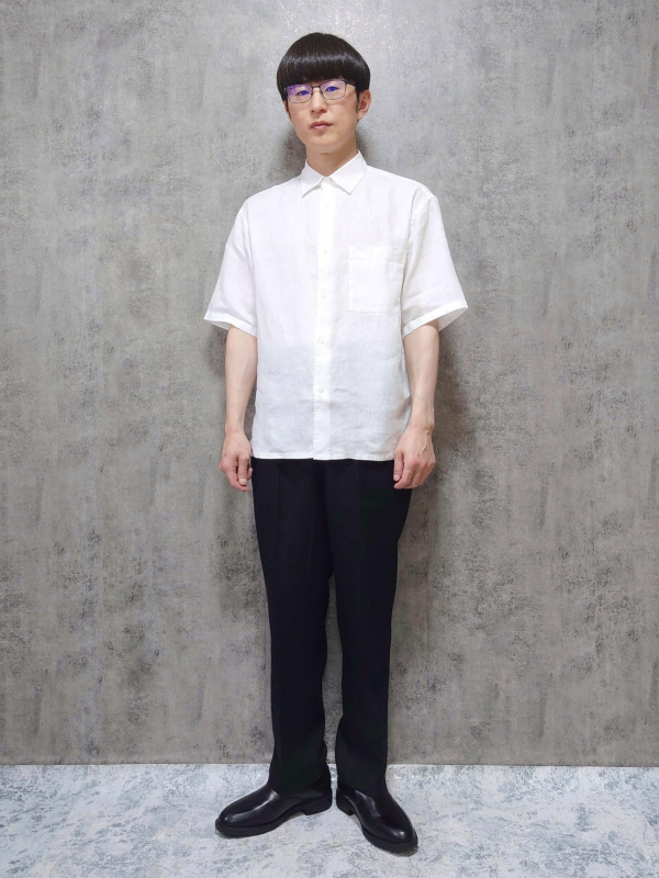 プレミアムリネンワイドパンツ（メンズ）の着用コーディネート一覧