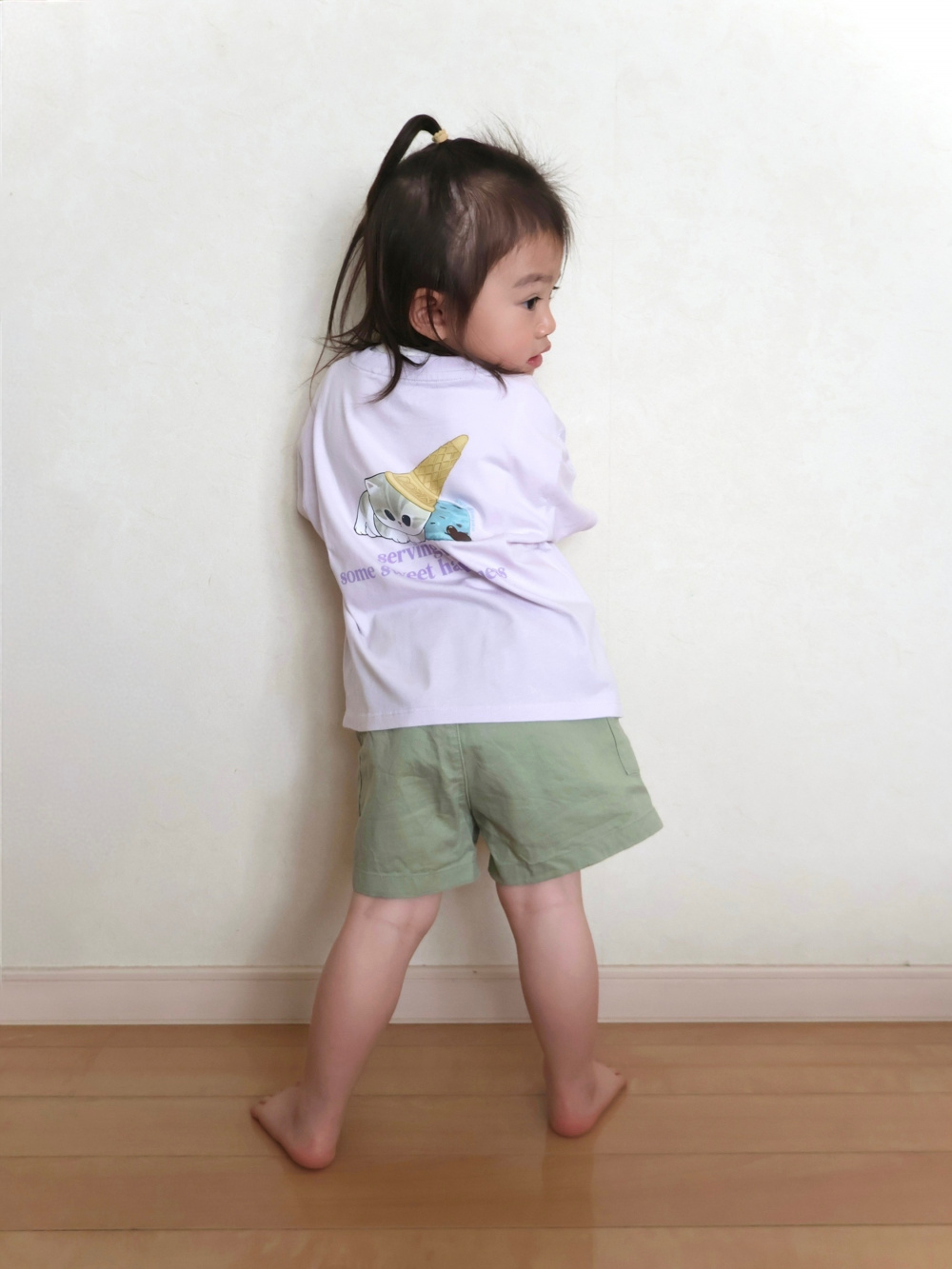 GIRLS mofusand UT、イージーショートパンツ」の着用コーディネート