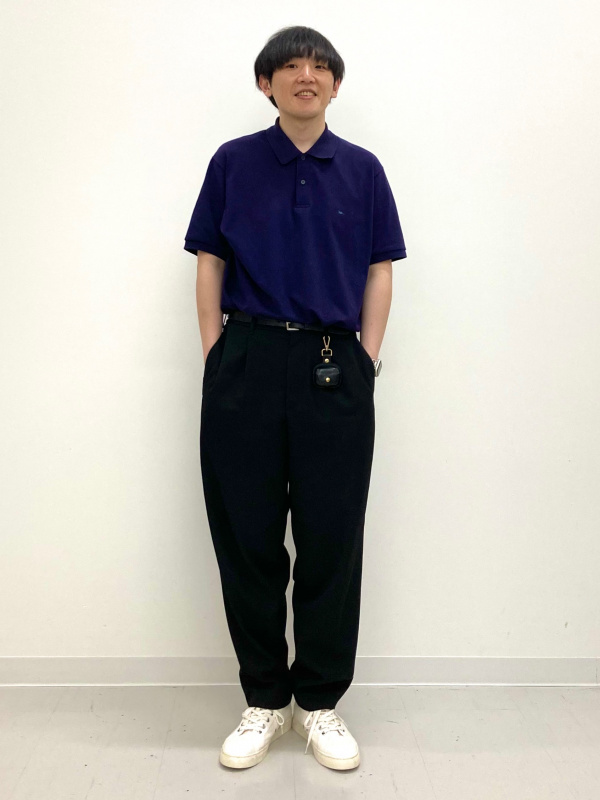 リラックスフィットジャケット、タックワイドテーパードパンツの