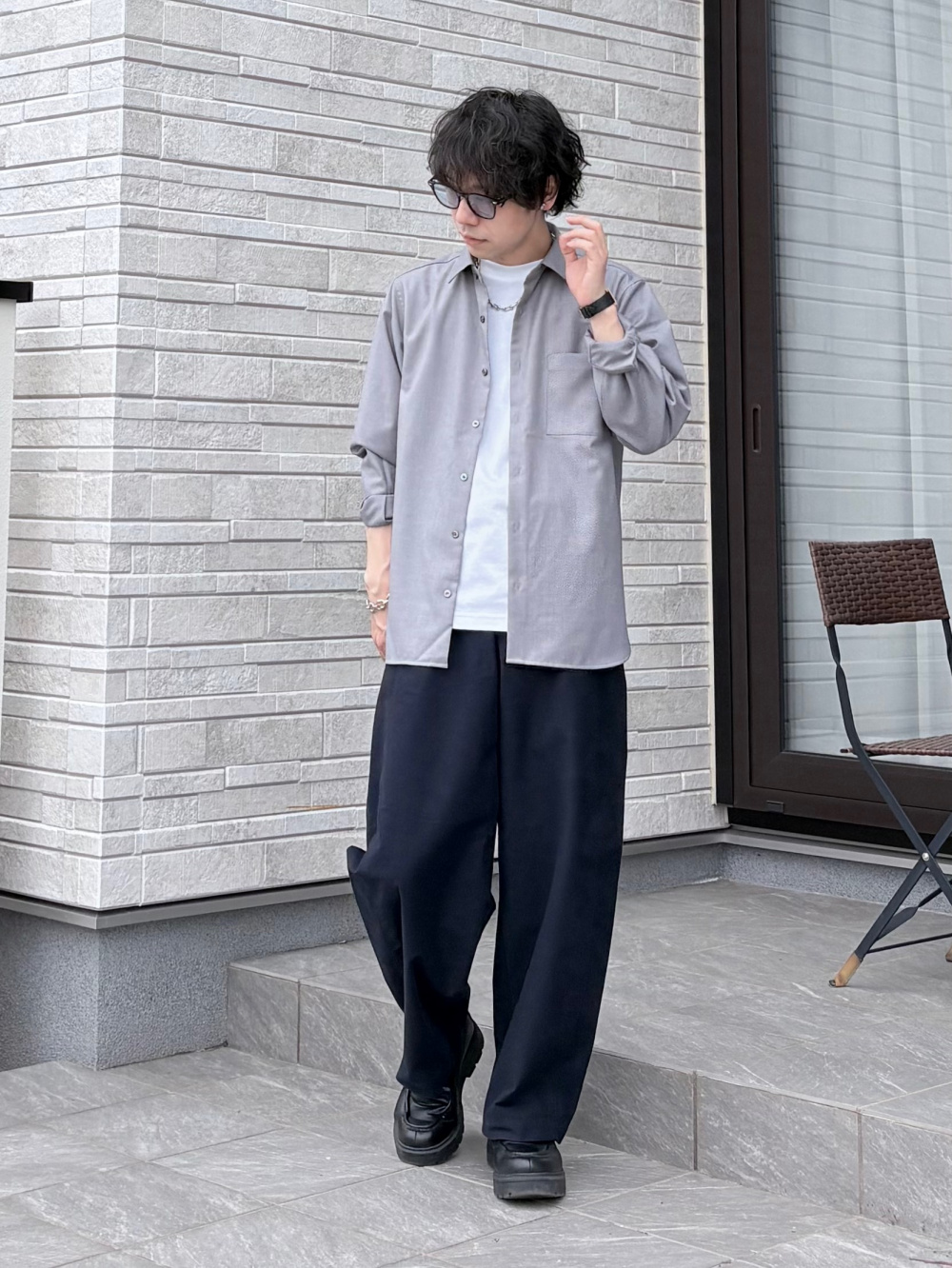 感動ジャケット、タックワイドパンツ」の着用コーディネート| ユニクロ公式