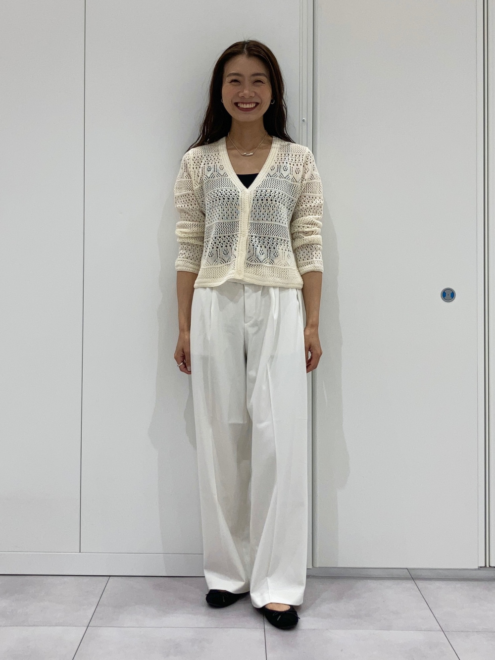 Check styling ideas for「Cable Crew Neck Sweater | Short Sleeve