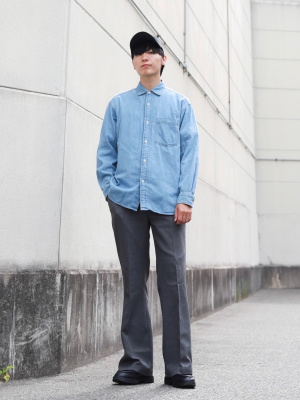   JEANS デニムオーバーシャツ S ユニクロ公式 | デニムオーバーシャツ(男女兼用)