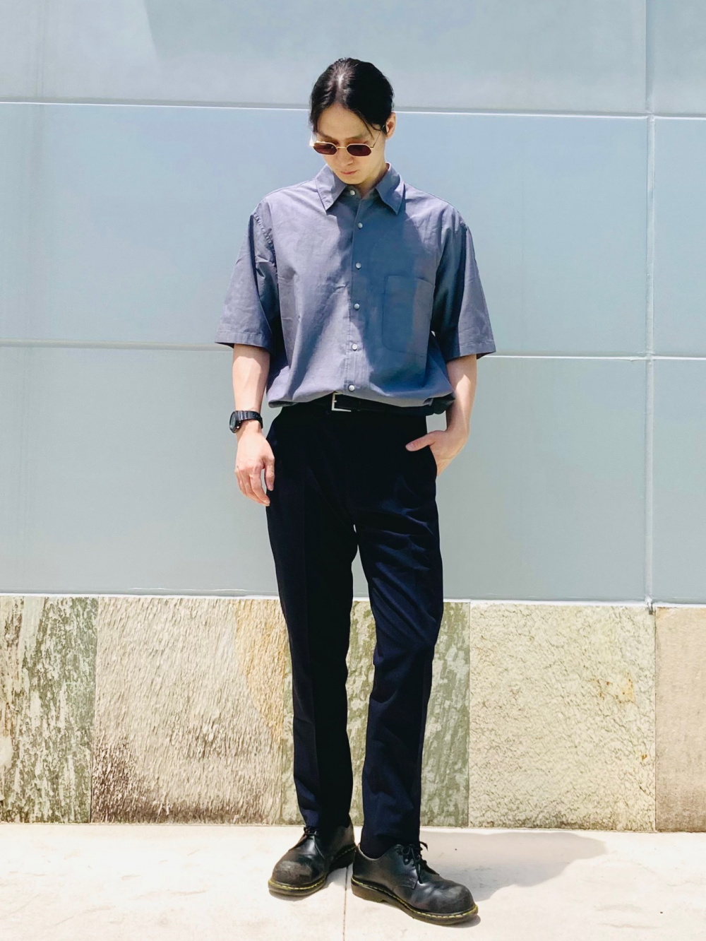 クルーネックTシャツ、ストレッチウールスリムジャケット/カスタム