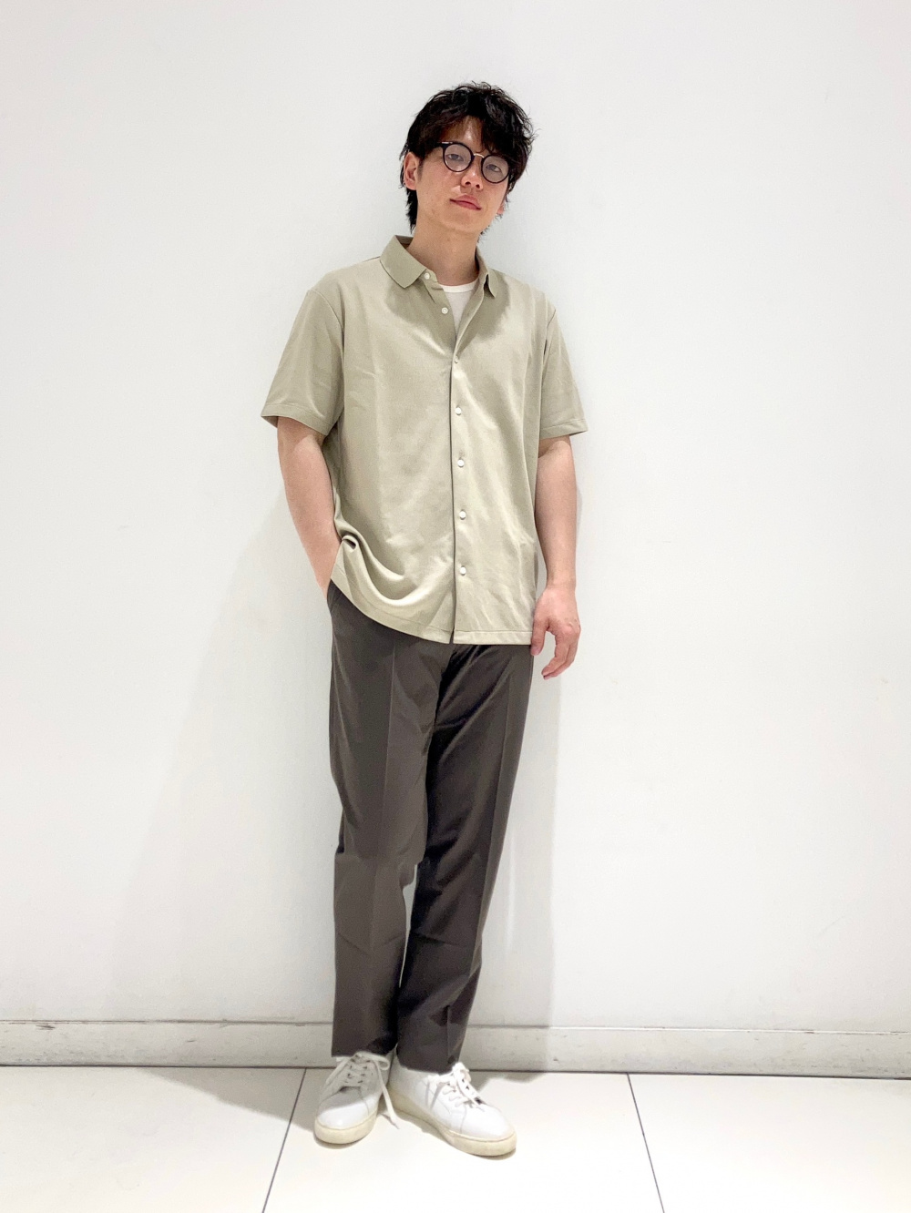 ドライEXポロシャツ、感動パンツ/ライト」の着用コーディネート