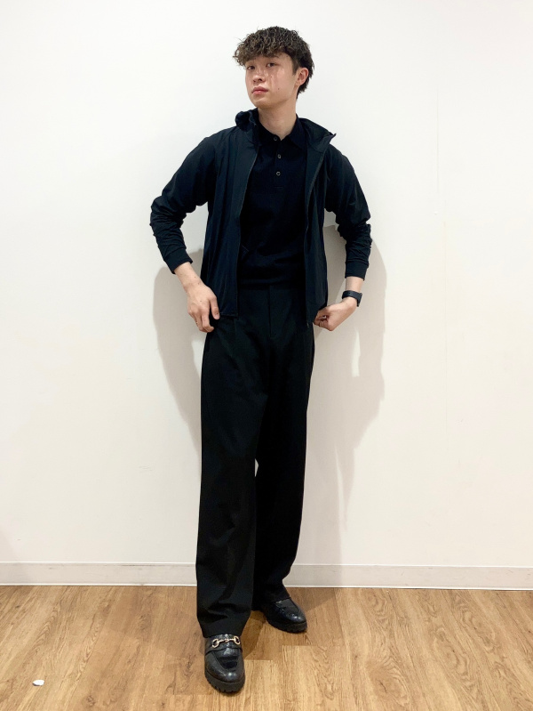 ソフトタッチタートルネックTシャツ、ブラッシュドツイルオーバー