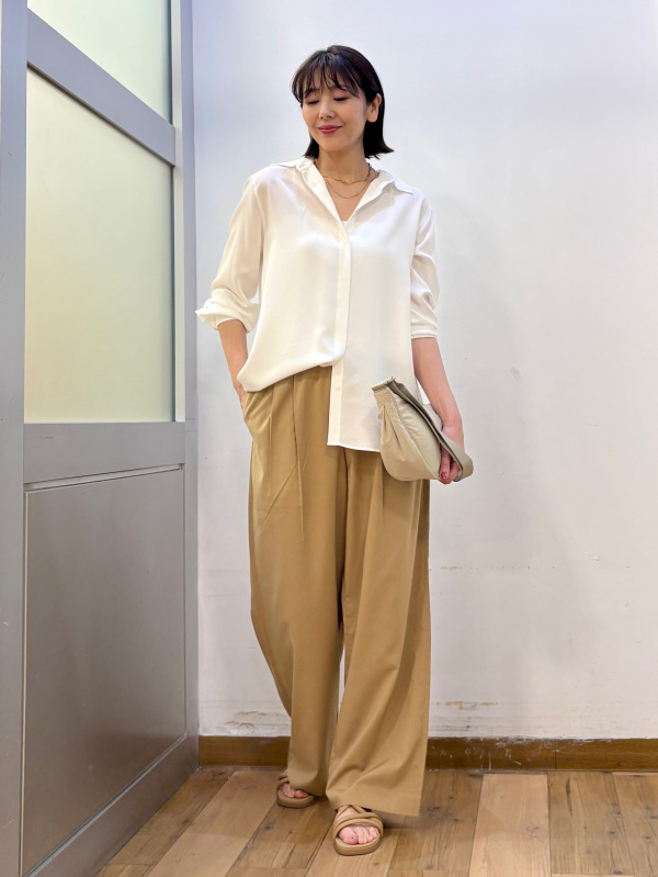 ソフトタッチクルーネックTシャツ/長袖、3DスフレヤーンVネック