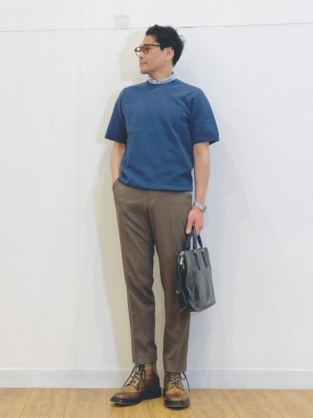 感動ジャケット、スーパーノンアイロンスリムフィットシャツ