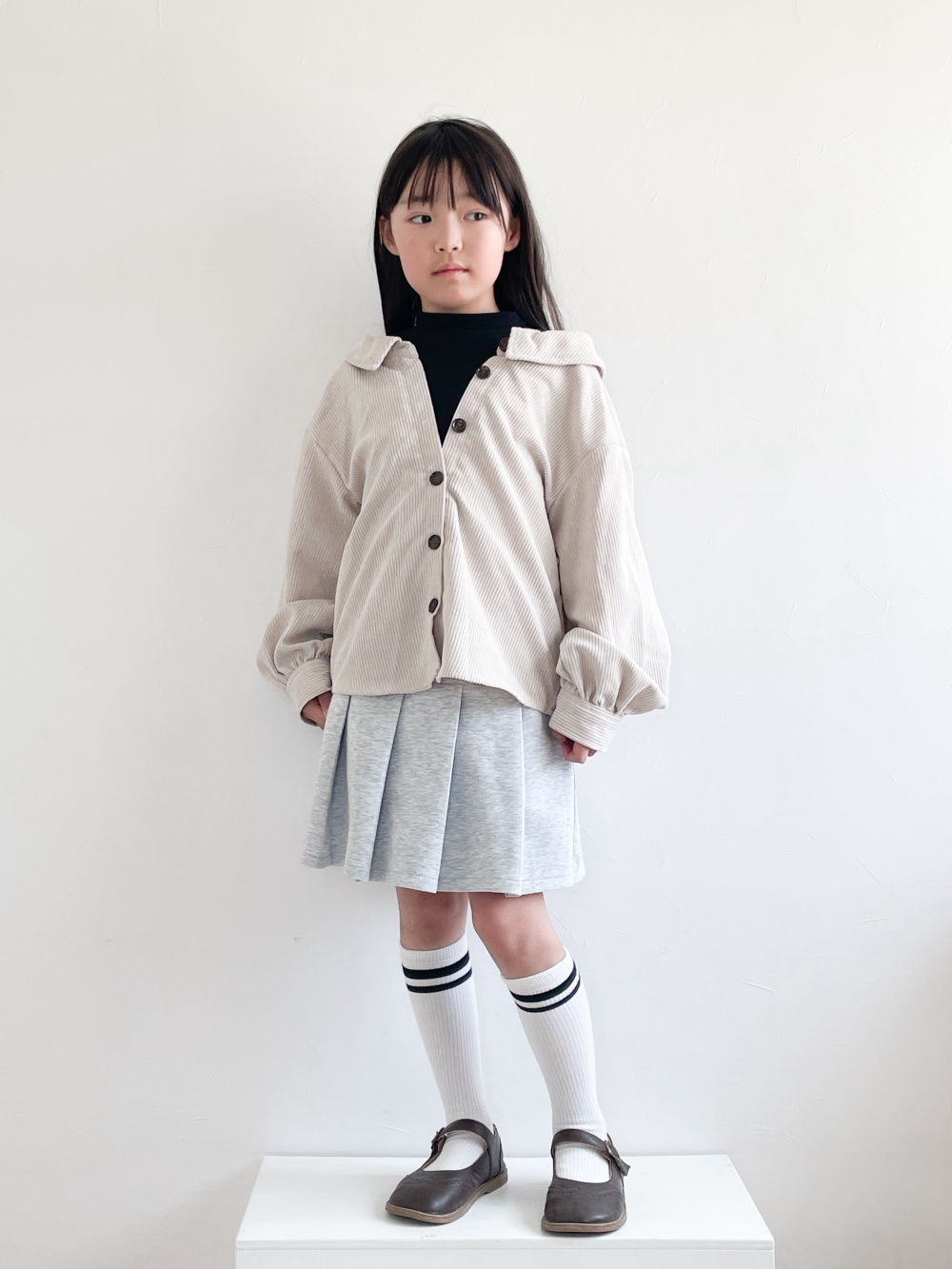 GIRLS ドライスウェットミニスコート、GIRLS mofusand UT」の着用