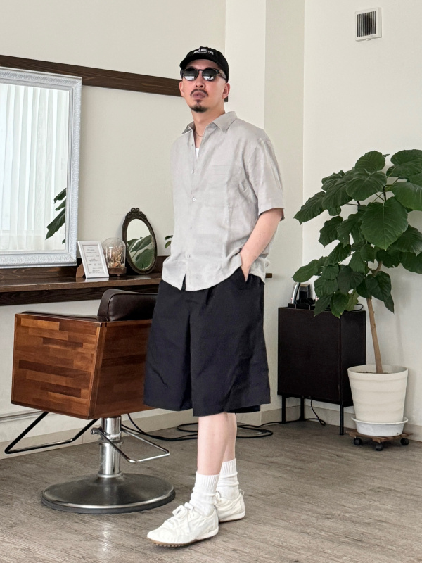 プレミアムリネンシャツジャケット、プレミアムリネンオーバーサイズ