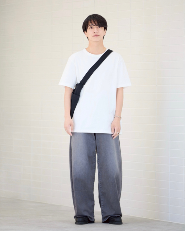 クルーネックTシャツ、ストレッチウールスリムジャケット/カスタム
