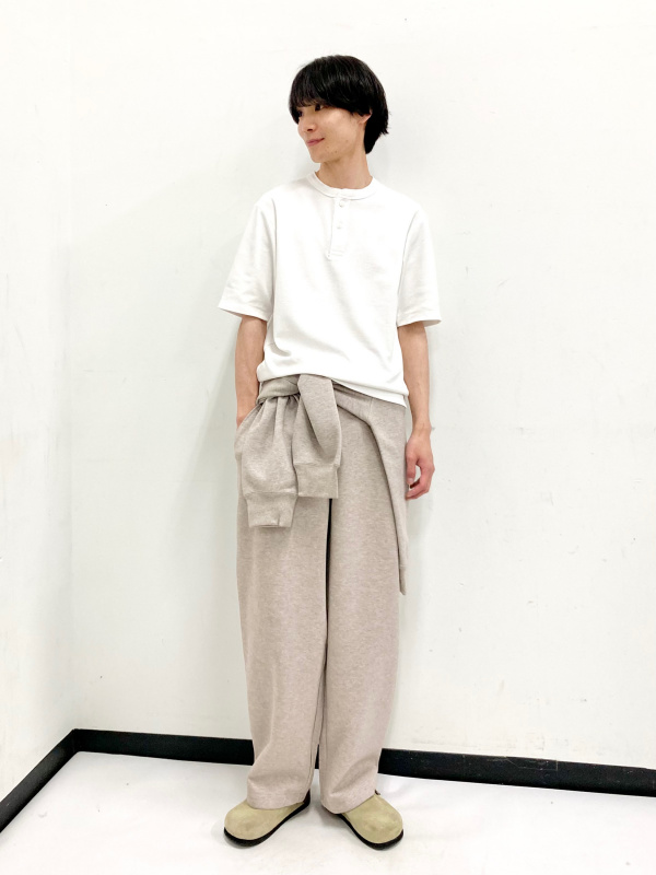 スウェットワイドパンツ、スウェットオーバーサイズフルジップパーカの