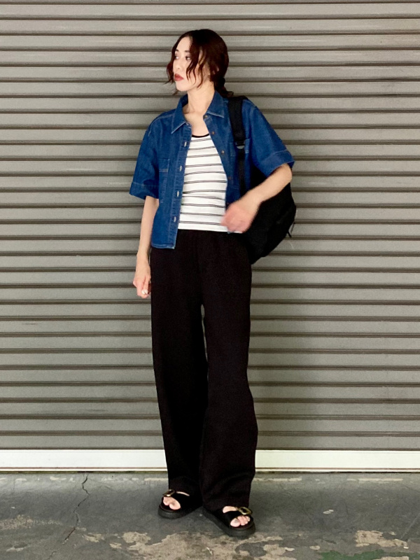スウェットワイドパンツ、オーバーサイズスウェットシャツの