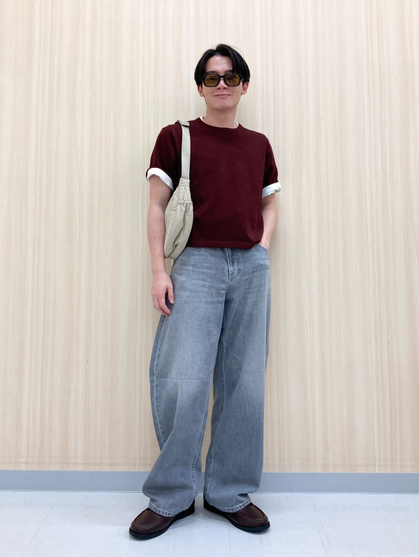 ニットフルジップジャケット、ブロードシャツ/ストライプ/レギュラー