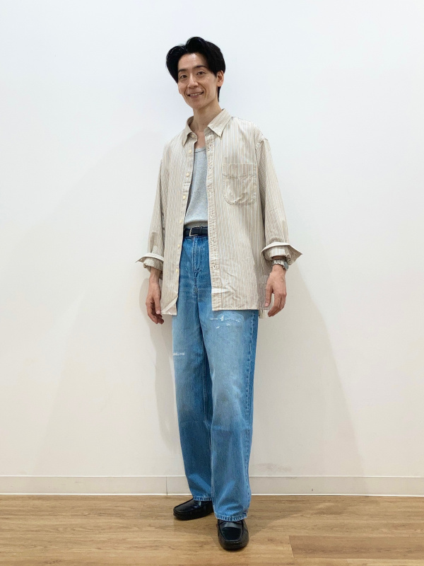CHECK STYLING IDEAS FOR「DRY COLOR RIBBED TANK TOP, STRAIGHT JEANS