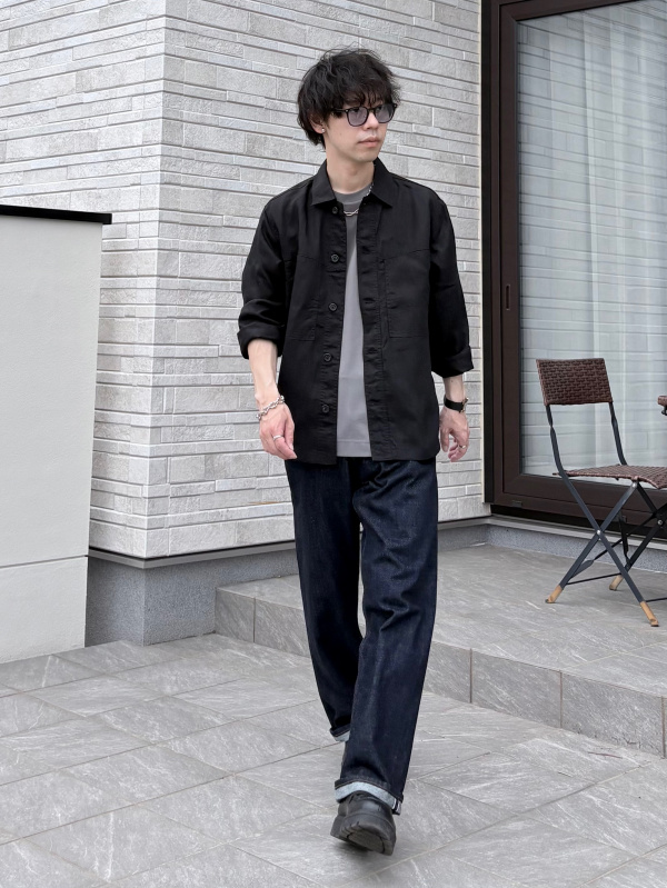 プレミアムリネンシャツジャケット（メンズ）の着用コーディネート一覧