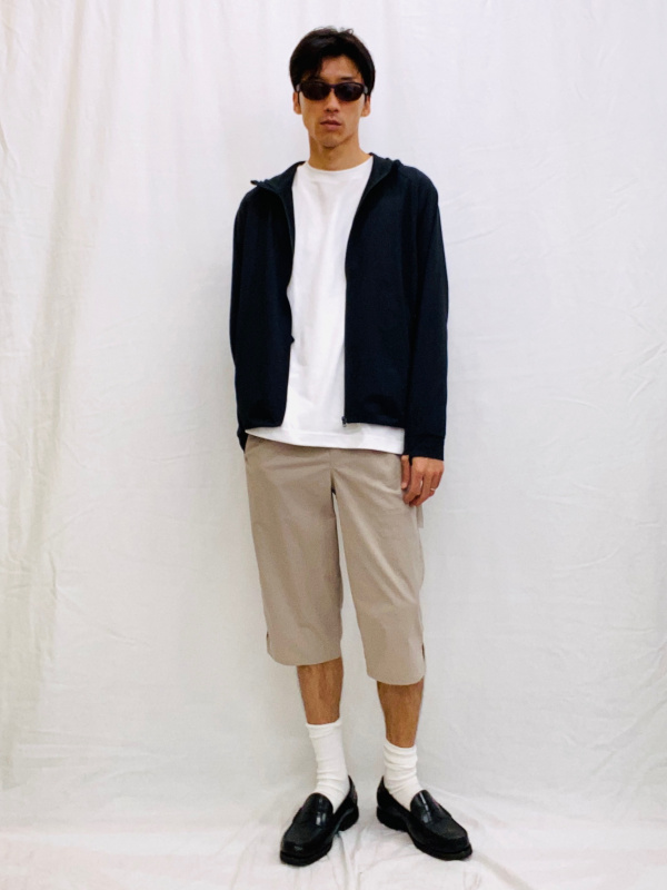 スーピマコットンクルーネックTシャツのコーディネート・着用イメージ