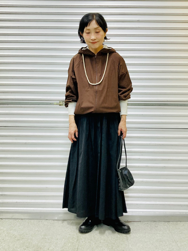 ワッフルヘンリーネックTシャツ/長袖、ポケッタブルUVカットパーカ