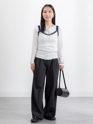 【新品未使用タグ付】UNIQLO Vネックキャミソール ブラック 4点セット ユニクロ公式 | リブレースVネックキャミソール(レディース)
