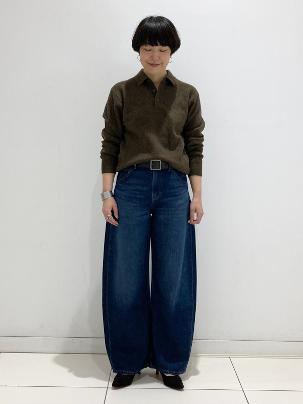 スフレヤーンポロセーター、ストレッチイージーアンクルパンツの
