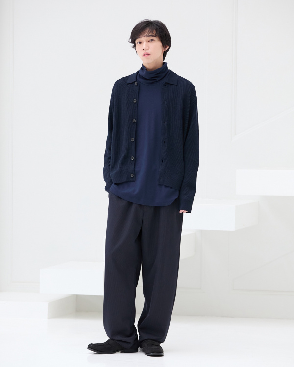 デニムリラックスシャツジャケット、フランネルシャツ/オンブレ