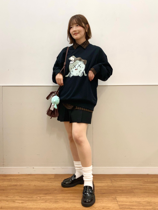 ソフトニットフリースハイネックT、フリースボタンナッププルオーバー