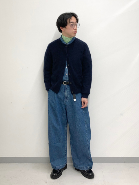 デニムリラックスシャツジャケットのメンズコーディネート一覧