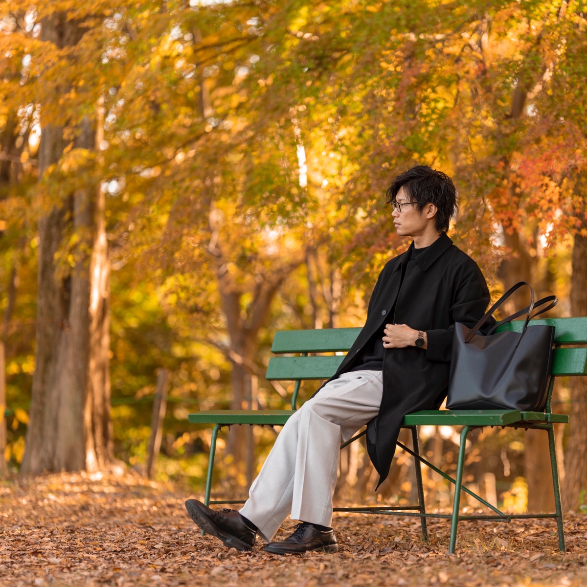 ウォッシャブルテーパードトラウザーSW+EC(丈長め77.0cm